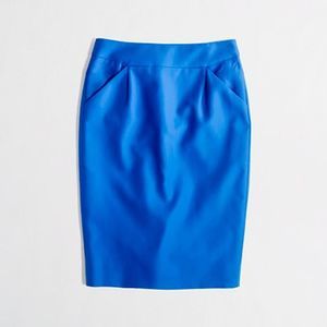 "The Pencil Skirt" J.Crew Blue with Pockets